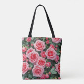 Roze Rozen Tote Tas (Achterkant)