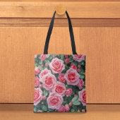 Roze Rozen Tote Tas