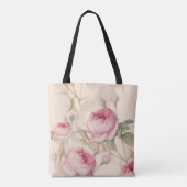 Roze Rozen Tote Tas Custom Moeder Cadeau (Achterkant)