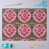 Roze Rozen Trendy Mooi Collectie Tissuepapier (Craft)