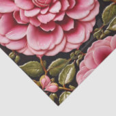 Roze Rozen Trendy Mooi Collectie Tissuepapier (Detail)