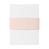 Roze Rozen Trouw Uitnodiging Buikband Uitnodigingen Wikkel (Achterkant Voorbeeld)