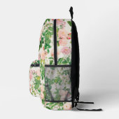 Roze Rozen Tuin Bedrukte Rugzak (Rechts)