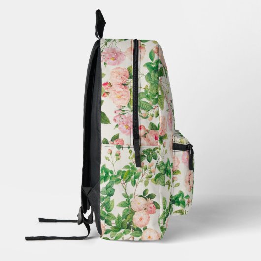 Roze Rozen Tuin Bedrukte Rugzak (Links)