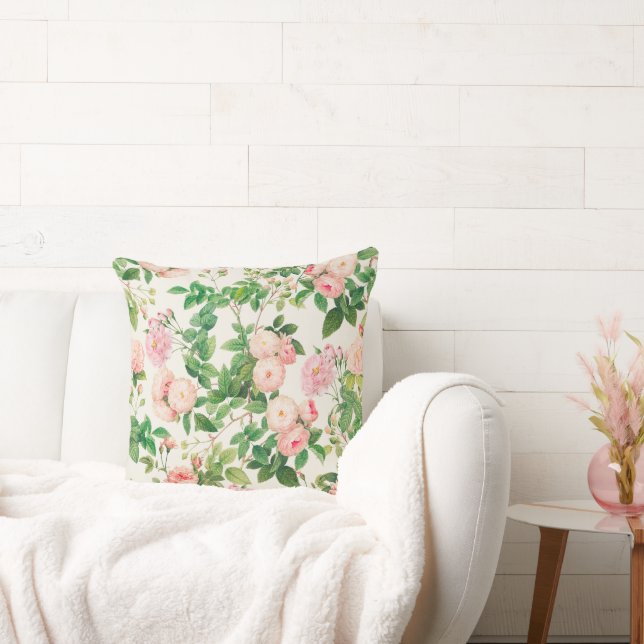Roze Rozen Tuin Kussen (Bank)