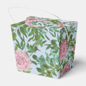 Roze Rozen Tuin Lente Huwelijk Bedankdoosjes (Achterkant)