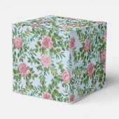 Roze Rozen Tuin Lente Huwelijk Bedankdoosjes (Achterkant)