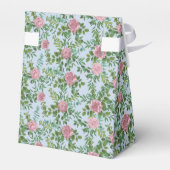 Roze Rozen Tuin Lente Huwelijk Bedankdoosjes (Achterkant)