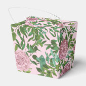 Roze Rozen Tuin Lente Huwelijk Bedankdoosjes (Achterkant)