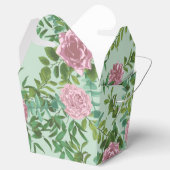 Roze Rozen Tuin Lente Huwelijk Bedankdoosjes (Geopend)