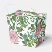 Roze Rozen Tuin Lente Huwelijk Bedankdoosjes (Achterkant)