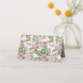 Roze Rozen Tuin Lente Huwelijk Plaatskaartje (Achterkant)