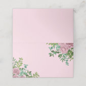 Roze Rozen Tuin Lente Huwelijk Plaatskaartje (Buitenkant ongevouwen)