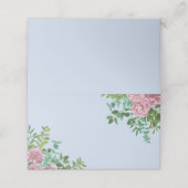 Roze Rozen Tuin Lente Huwelijk Plaatskaartje (Buitenkant ongevouwen)