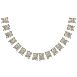 Roze Rozen Tuin Lente Huwelijk Vlaggetjes