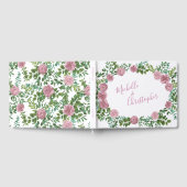 Roze Rozen Tuin Lente Trouwfeest Gastenboek (Volledig)