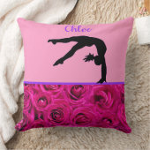 Roze Rozen Turnen Tumbling Kussen (Deken)