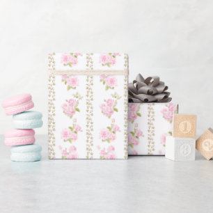Roze Rozen uit Grandioze Tijd Cadeaupapier
