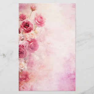 Roze Rozen uit het Verleden Briefpapier