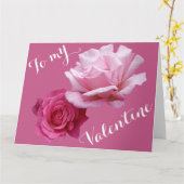  roze rozen Valentijn houden van mooie bloemen Kaart (Gele Bloem)