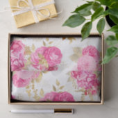 Roze Rozen van Floral Tissuepapier (Geschenk)