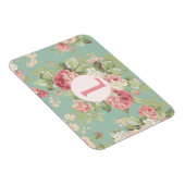 Roze rozen van kool op water magneet (Rechterzijde)