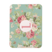 Roze rozen van kool op water magneet (Verticaal)