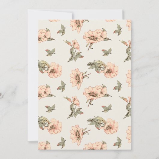 Roze Rozen Verrassing Bloemen 70ste Verjaardag Kaart (Achterkant)