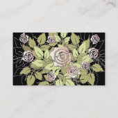 roze rozen visitekaartje (Achterkant)