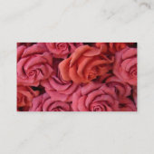 Roze rozen visitekaartje (Achterkant)