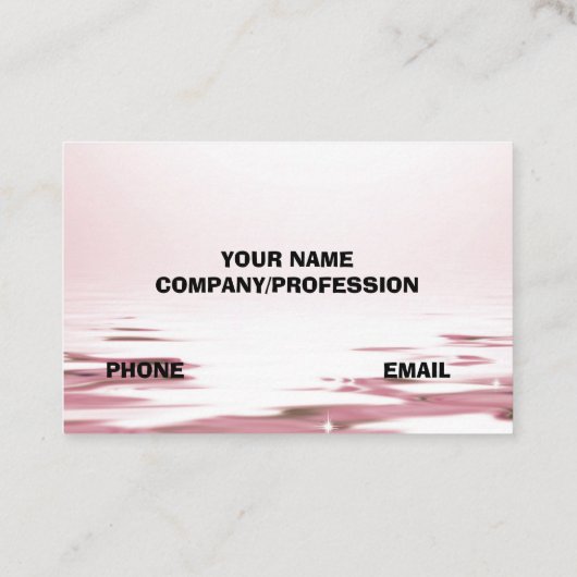 ROZE ROZEN VISITEKAARTJE (Achterkant)