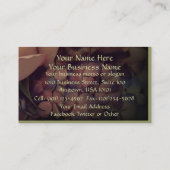 Roze rozen visitekaartje (Achterkant)