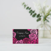 roze rozen Visitekaartje (Staand voorkant)
