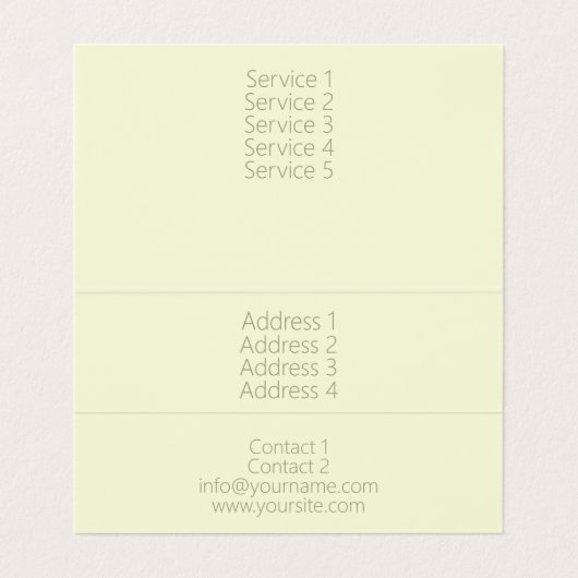 Roze rozen - Visitekaartje (Binnenkant ongevouwen)