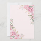 roze rozen vlinder quinceañera Gold geometrisch Kaart (Achterkant)