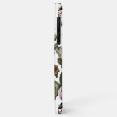ROZE ROZEN, VLINDERS Wit Bloemen Monogram Case-Mate iPhone Case (Achterkant/links)