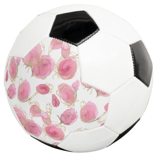 Roze rozen voetbal
