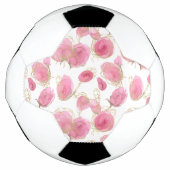 Roze rozen voetbal