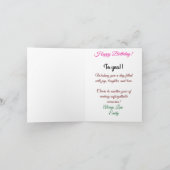 Roze rozen voor een speciale vriend Verjaardag Kaa Kaart (Binnen)