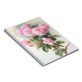  roze rozen voor het schilderen van laptop notitieboek (Rechterzijde)