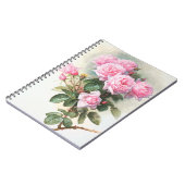  roze rozen voor het schilderen van laptop notitieboek (Linkerzijde)