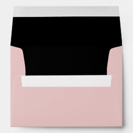 Roze Rozen voor kool en zwart lace-bruiloft Envelop