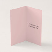 Roze Rozen voor kool en zwart lace-bruiloft Kaart (Binnen)