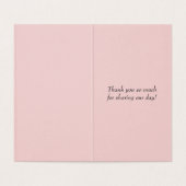 Roze Rozen voor kool en zwart lace-bruiloft Kaart (Binnenkant ongevouwen)