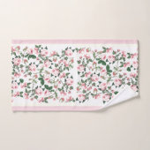 Roze Rozen voor vuilnisbakken Rosebud Flowers Bath Bad Handdoek (Handdoek)