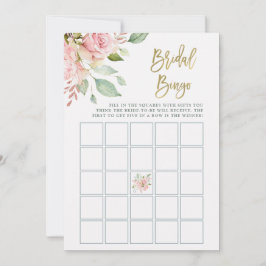  roze rozen | Vrijgezellenfeest Bingo Game Kaart