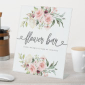 Roze Rozen Vrijgezellenfeest Bloemenreep Reclamebord Met Voetstuk (Insitu)