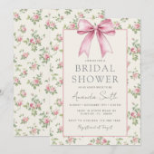 Roze Rozen Vrijgezellenfeest Kaart (Voorkant / Achterkant)