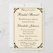  roze Rozen Vrijgezellenfeest Partij Kaart (Achterkant)