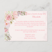 Roze Rozen Vrijgezellenfeest Receptenbehuizing Kaa Informatiekaartje (Voorkant)